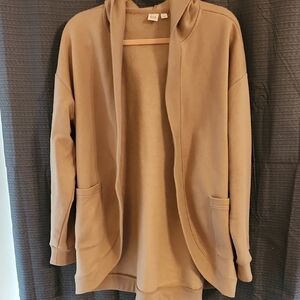 Open Front Cardigan W/hood. Sz.L
